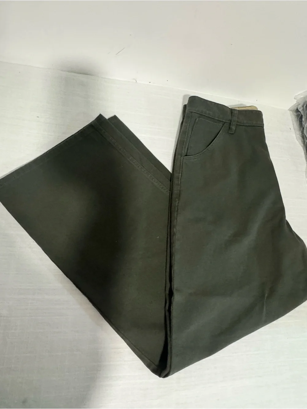Banana Republic Men's Olive Green Straight Jeans